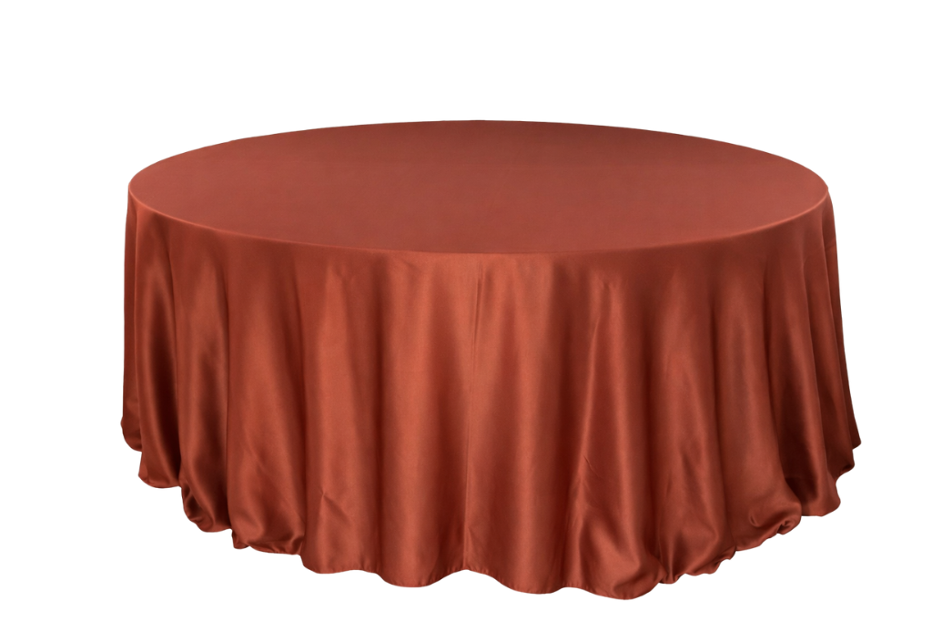 Copper Matte Satin Tablecloth