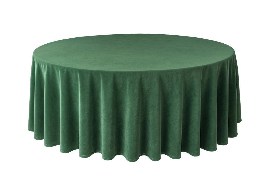 sgae green velvet tablecloth
